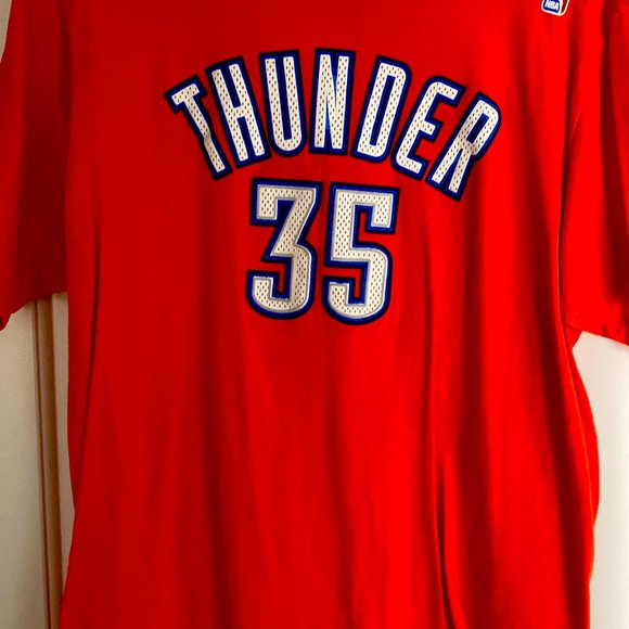 Orange throwback Adidas Kevin Durant T-shirt - Picture 1 of 2